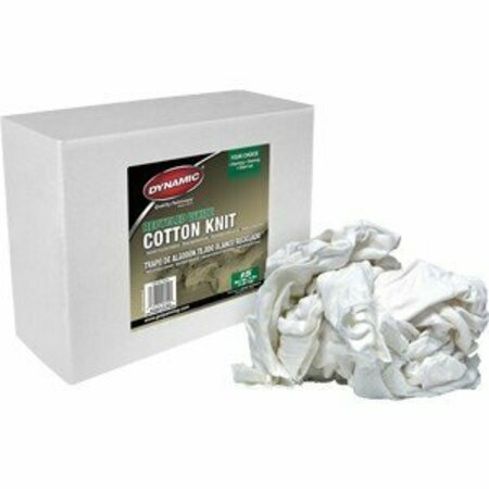 DYNAMIC PAINT PRODUCTS Dynamic #5 4Lb Box Recycled White Cotton Knit Wiping Cloth 99550